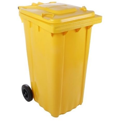 CONTENEDOR 240L C/ RUEDAS AMARILLO