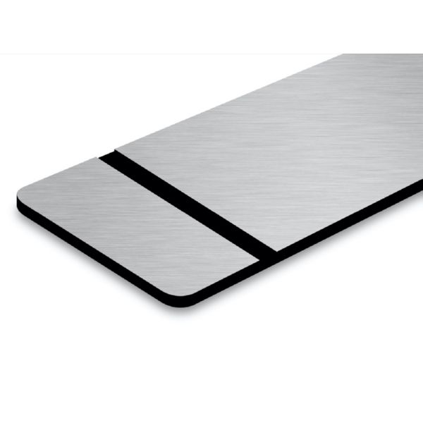 Tlase Metallic Plata ADHESIVO  Cep./Negro 1,6mm   1245X616mm