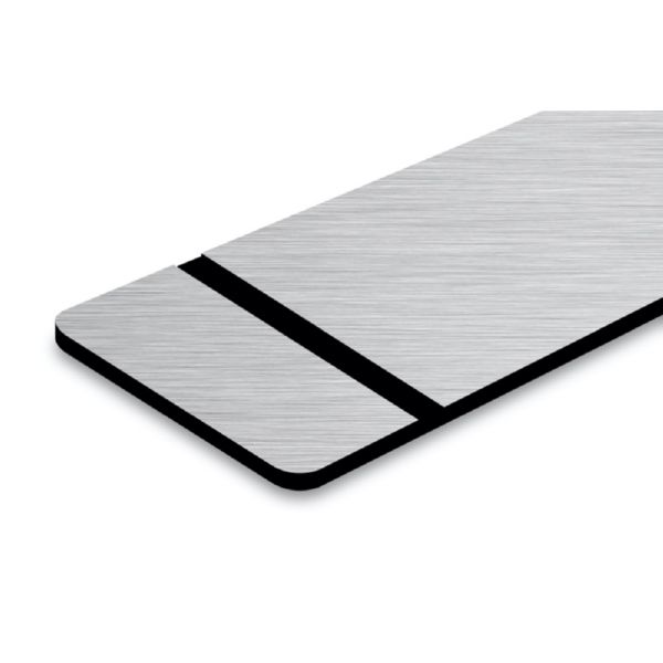 Tlase Metallic Plus Acero Inox  ADHESIVO  Cep./Negro 1,6mm   1245X616mm